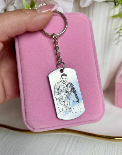 Llavero estilo militar personalizado