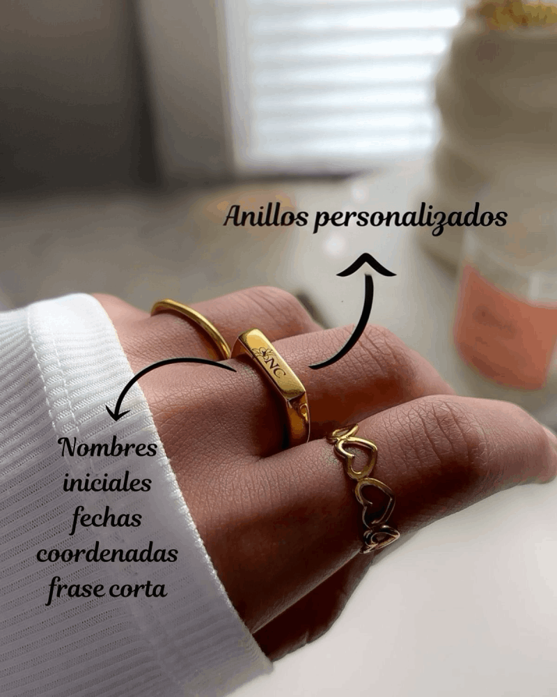 Anillo Unisex grabado Personalizado